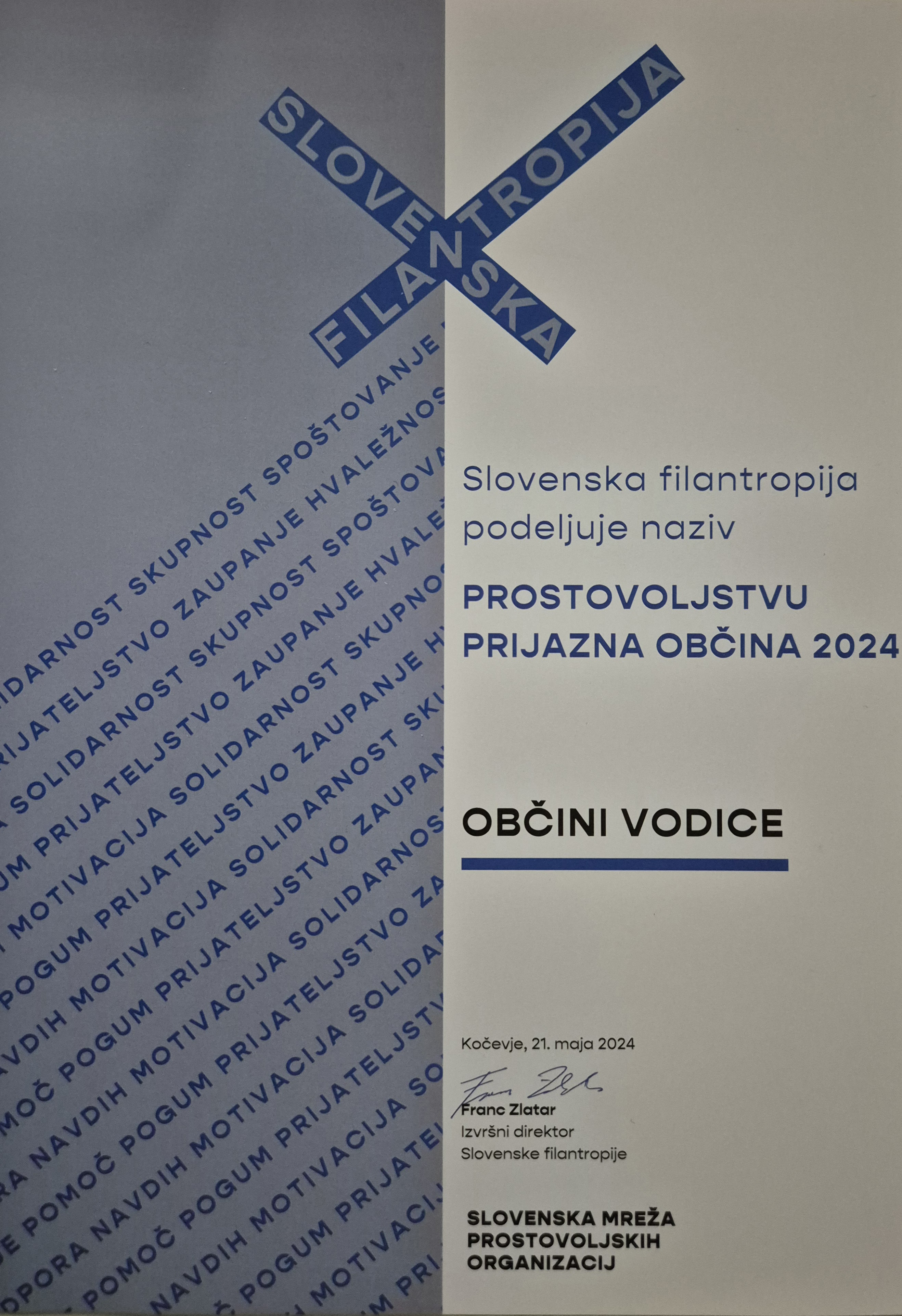 Prostovoljstvu prijazna občina